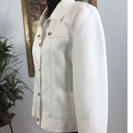 Lancy From 25 Womens Jacket Size SM Button Up Military Style Clueless Preppy White Photo 4