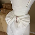 Love Shack Fancy  Till Dress In Antique White Bridal Open Back Bow‎ Accent Size 0 Photo 7