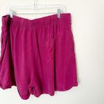 [Papinelle] Pink Tencel Elastic Waist Cuffed Amelie Boxer Short Pajamas Size XL Photo 5