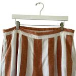 BeachLunchLounge White Brown High Rise Wide Leg Pull on Y2K Bohemian XL #1780 Photo 2