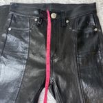 Rag and Bone  JEAN evelyn Lamb Leather Skinny Leg Pants front slits 24 Photo 3