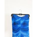 ZARA  Blue Short Tulle Mini Dress Size Medium Ruched Jersey Strapless 3239/022 Photo 3