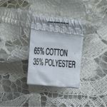 Elegant Ivory White Floral Lace overlay Dress size s high neck bell sleeves boho Photo 2