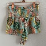 Rip Curl La Bonita Beach Short Smocked Waist Super Cheeky Small Tropical Floral Photo 3