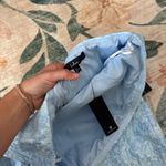 Lulus LULU’S Delicate Destiny Light Blue Jacquard Strapless Mini Dress Photo 6