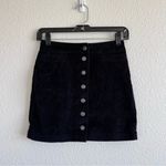 Wilfred  Free Karmen Corduroy Black Mini Skirt Photo 3