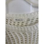 Mustard Seed  White Open Knit Layering Sweater Top Size Large Boxy Boho Cozy Photo 2