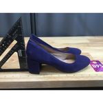Naturalizer  27 Edit Rebecca Pumps Women's 5.5 M Blue Suede Almond Toe Heels Photo 1