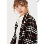 Scotch & Soda  Contrast Collar Boucle Plaid Coat Photo 2
