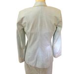 Bloomingdale’s Seersucker dress with matching blazer. Sky blue/ white. Size 6P. Blue Photo 4