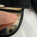 Coach Hampton Black Leather Heels Gold Buckle Detail ankle strap US Size 9.5B Photo 6