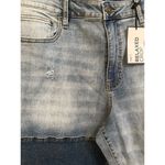 Rue 21 Denim Jeans Premium Relaxed Crop Fit Tattered Distressed Supreme Flex 38 Photo 3