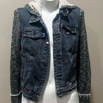 Free People  knit hooded denim jacket Photo 0