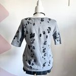 Ny Collection Gray‎ Leopard Rhinestone Sweater, Y2K Glam, Grunge, Baddie, Streetwear, Medium Photo 2