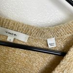 Vince Boucle Sweater Womens Size Small Yellow Boucle Silk Merino Wool Pullover Photo 6