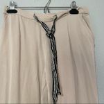 Mango  Tan Tie Waist Jogger Dress Pants Womens XS Pull On Drawstring Waist Beige Photo 12