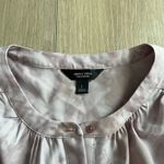 Vera Wang Simply Vera  Women's Petal Shirred Neck Popover Blouse Size L Photo 2