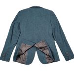 Banana Republic  Blazer Women Blue Wool Blend Twill Suit Jacket Size 8 Photo 3