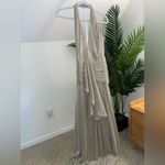 PatBO Lurex Draped Maxi Dress Gold US 4 Photo 3