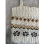 Mango Blu Pepper‎ knit tank top with floral and geometric pattern Size S Photo 1