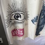 Misslook Lone Star Beer Festival Hippie Art To Wear Texas Dress ‎ Size 3XL White Photo 1