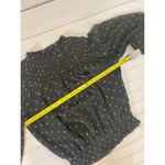 Ann Taylor Metallic Clip Smocked Ruffle Neck Top & Ruffle Cuff Popover SET Sz S Photo 9