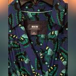 Maeve  Pippa Butterfly Print Button Front Shirtdress Shirt Dress Pockets Size XSP Photo 6