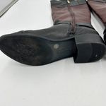 Vince Camuto  Leisha Brown Black Leather 6.5 M 36.5 Knee High Riding Boots Photo 11