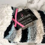 Cuddl Duds NWT Sherpa Lined Lounge Socks Blue Black Stripe Stocking Stuffer XMAS Photo 5