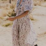 Free People Lysette Maxi Dress in Bluebell Bohemian Gypsy Indian Cotton XS Photo 10