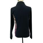 Victoria Secret PINK Ultimate Deep Zip Pullover Shirt Black Warm Ombre Logo Size L Photo 3