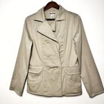 Guess women Khaki Short Trench Coat double breasted jacket Size Large Photo 1
