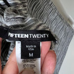 Fifteen Twenty  Charcoal and White Twist Blouse + Matching Skirt Set Photo 2