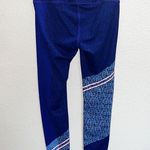 Athleta Asym Camo Compression Sonar 7/8 Shades Of Blue Tight Photo 4