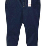Lands' End  Womens Denim Double Button Straight Jeans‎ Blue Size 20W NWT Photo 0