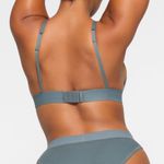 SKIMS ‎ Cotton Rib Plunge Bralette Kyanite Bralette size M NWT Photo 8