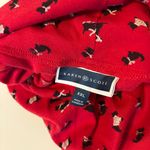 Karen Scott  Long Sleeve Mock Neck Shirt Top Red Holiday Scottie Terrier Dogs XXL Photo 2