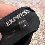 EXPRESS Military Style Black Long Sleeve Popover Career Blouse Shirt Size XS Photo 8