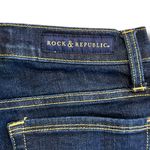 Rock & Republic Berlin Women Size 2 S Blue Denim Jeans Gold Button Photo 5
