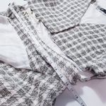 ZARA Tweed Plaid Cutout Dress w/ Ball Knot Buttons V-Neckline Photo 7