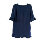 CeCe Women's Navy Ruffle Hem Mini Dress Size 2 Photo 6