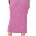Free People NWT L Borderline Knit Wrap Midi Skirt in Orchid Combo Photo 12