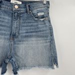 BKE  Parker Denim Jean Shorts Blue Raw‎ Hem Stretch Medium Wash Women’s Size 28 Photo 2