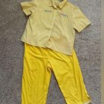 Vintage Adrian Delafield for Haband Women's Top & Capri Pant Set/Suit Size XL Photo 0