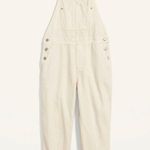 Ecru White Jean Overalls Photo 1