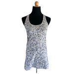 Lululemon Cool Racerback Tank Not So Petite Fleur Silver Spoon Gray floral Photo 5