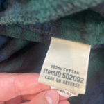 L.L. Bean women’s Relaxed Fit Plaid Jacket sz Medium Green Photo 6