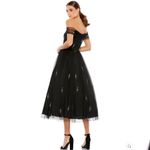 Mac Duggal 26498 Womens OFF THE SHOULDER EMBELLISHED TULLE COCKTAIL DRESS Photo 4