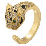 Korean Fashion Gold plated Design Inlaid Zircon Ring Size 8 Photo 0