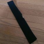 Ladies Belt Stretchy Belt with Gold Clasp Black Photo 3
